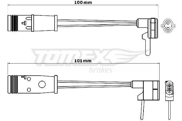 Výstražný kontakt, opotřebení obložení TOMEX Brakes